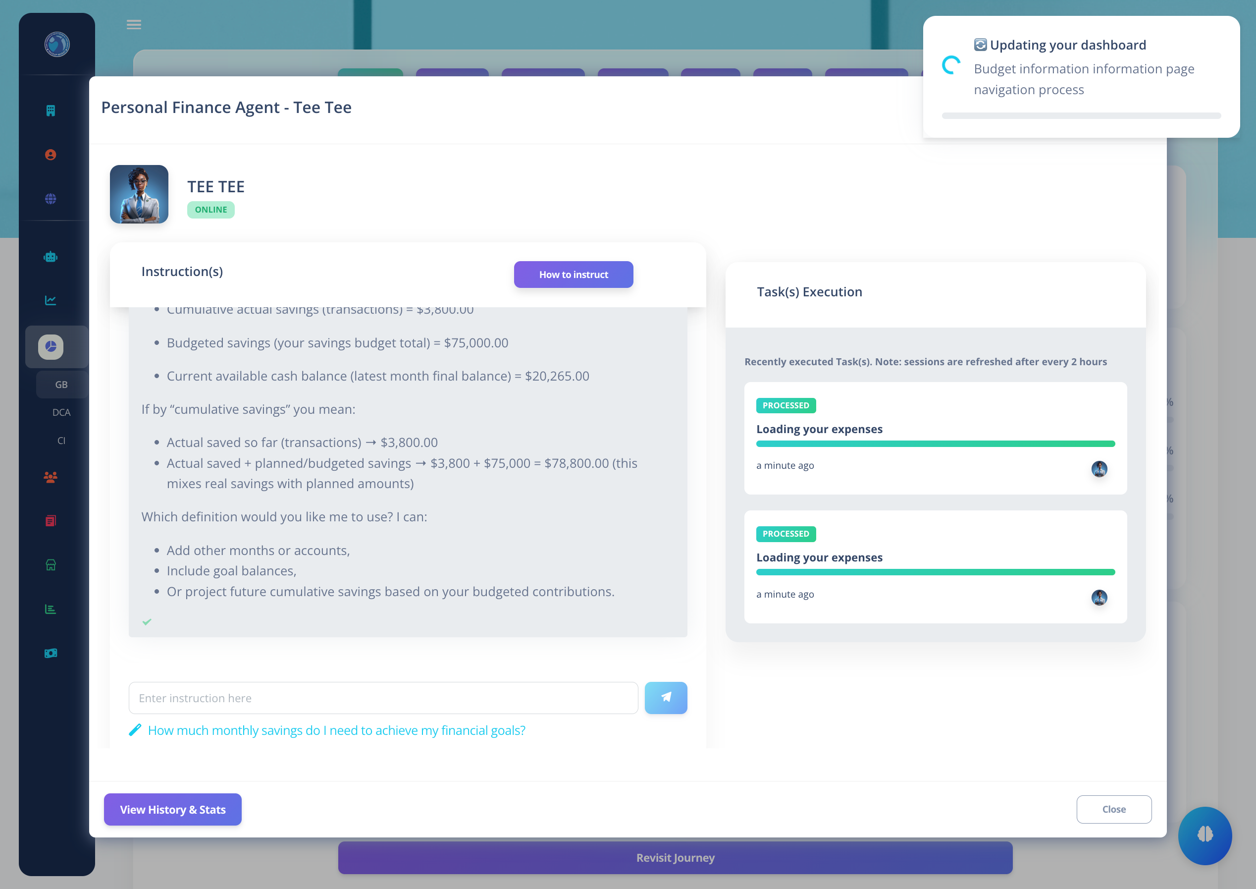 PACEUP mobile finance